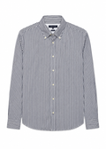 Tommy Hilfiger Navy & White Striped Long-Sleeve Shirt