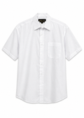 Boston Public white short-sleeve shirt on pure white background