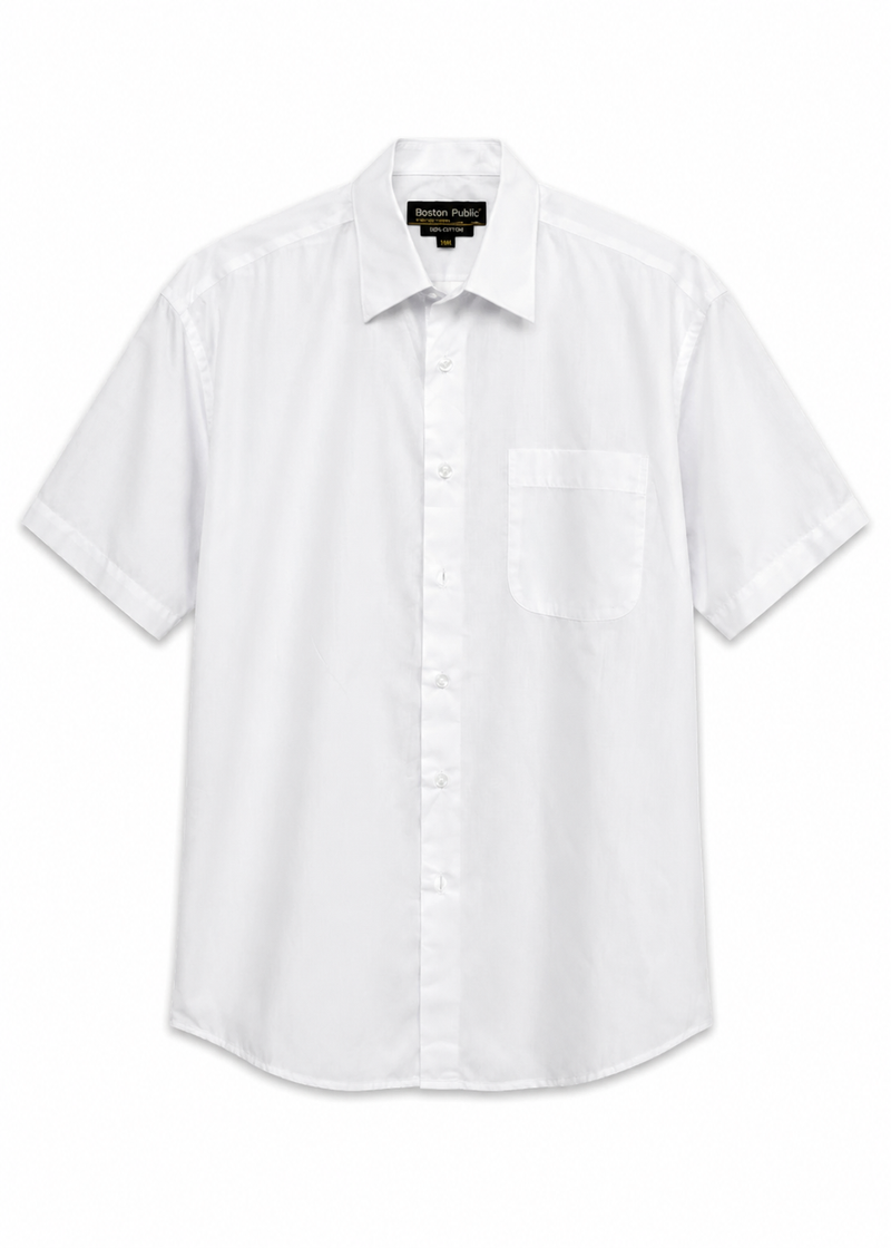 Boston Public White Short-Sleeve Shirt